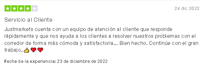 Opinion Positiva 1 Justmarket - Ⓜ ¿JUSTMARKETS es el Broker Más Confiable? [Reseña 2024]