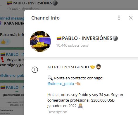 pablo inversiones - Listado de CANALES EN TELEGRAM de INVERSIÓN ESTAFA 2023