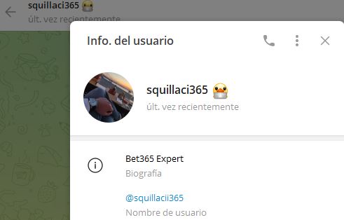 squillaci365 - Listado Canales en Telegram de Apuestas Deportivas ESTAFA