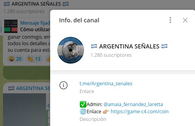 ARGENTINA SENALES - Listado Canales en Telegram de Apuestas Deportivas ESTAFA
