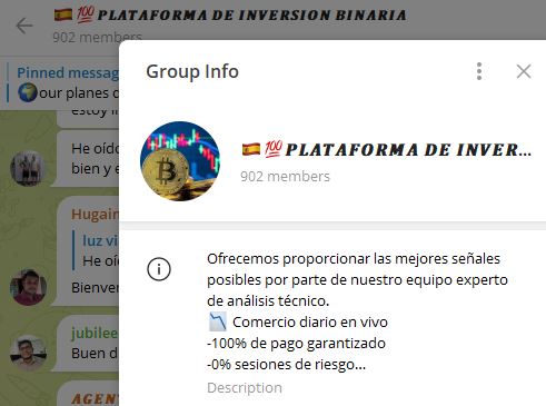 PLATAFORMA DE INVERSION BINARIA - Listado de CANALES EN TELEGRAM de INVERSIÓN ESTAFA 2023