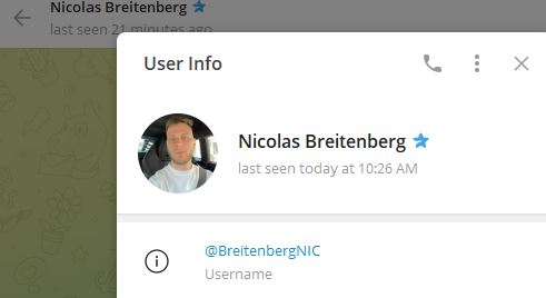 nicolas breitenberg - Listado Canales  en Telegram de Pump and Dump ESTAFA