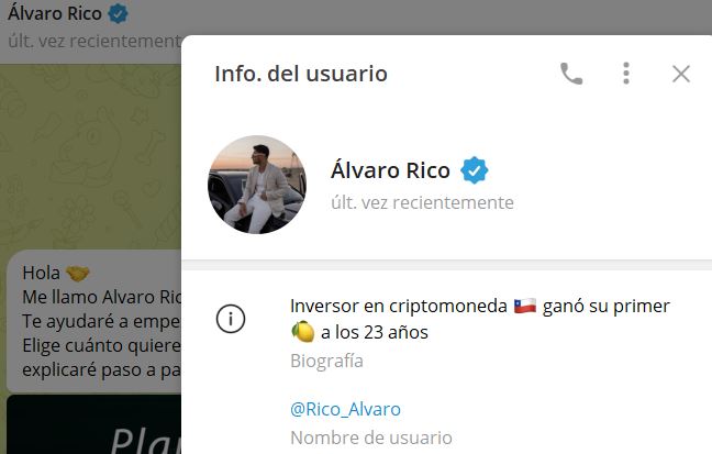 alvaro rico - Listado de CANALES EN TELEGRAM de INVERSIÓN ESTAFA 2023