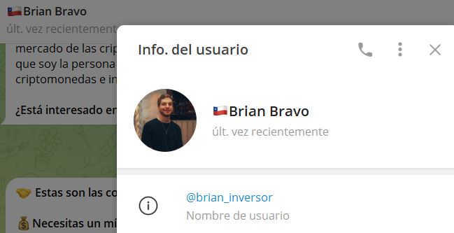 brian bravo - Listado de CANALES EN TELEGRAM de INVERSIÓN ESTAFA 2023