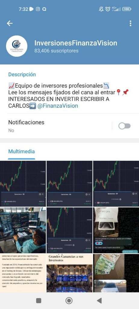 inversionesfinanzavision 461x1024 - Listado de CANALES EN TELEGRAM de INVERSIÓN ESTAFA 2023