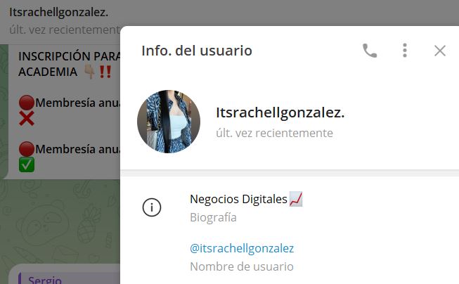 itsrachelgonzalez 1 - Listado Canales en Telegram de Trading ESTAFAS