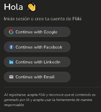 Fliki Formulario de Registro - 🎀【FLIKI】 [Tutorial para Creación de Videos con AI]