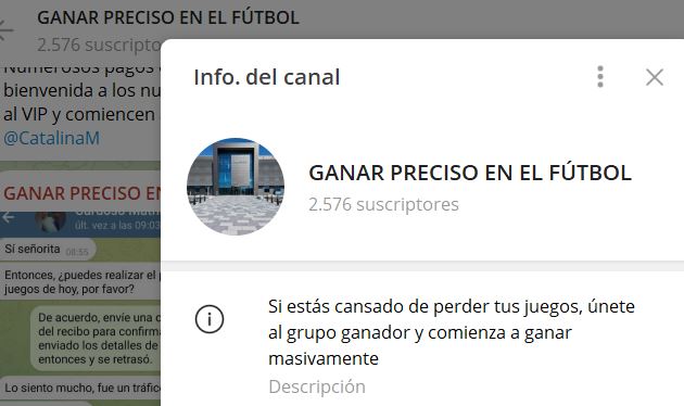 GANAR PRECISO CON EL FUTBOL - Listado Canales en Telegram de Apuestas Deportivas ESTAFA