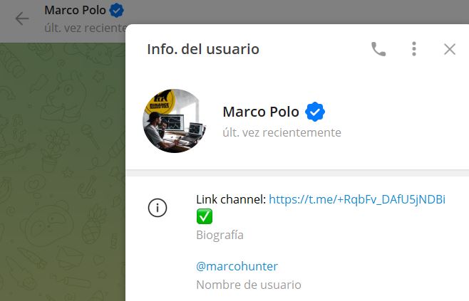 Marco Polo - Listado Canales en Telegram de Trading ESTAFAS