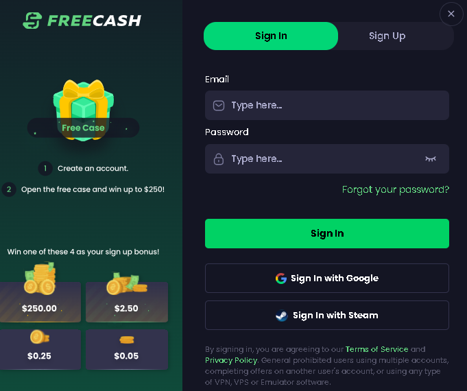 Registro FreeCash 1 - 💰 FREECASH ¿Ganar $15 al Día con Ofertas y Encuestas?