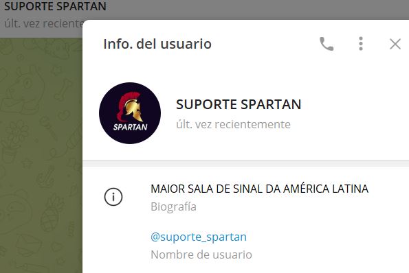 SUPORTE SPARTAN - Listado Canales en Telegram de Trading ESTAFAS