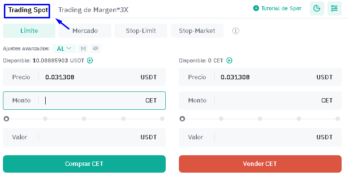 Spot 2 - 💎【COINEX Exchange de Criptomonedas】 (Tutorial Completo)