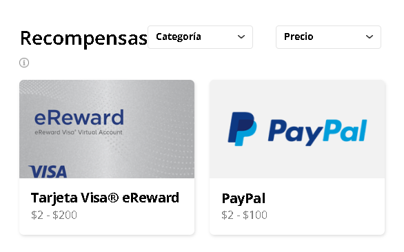 Tarjeta Visa PayPal Rewards - 🔮【FreeCryptoRewards】[Encuesta Remunerada y Ofertas en Cripto]
