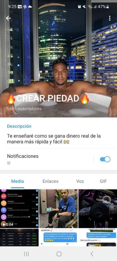 crear piedad 461x1024 - Listado Canales en Telegram de Apuestas Deportivas ESTAFA