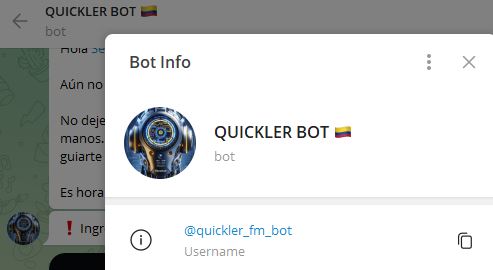 quickler bot - Listado de BOTS en Telegram que son ESTAFA