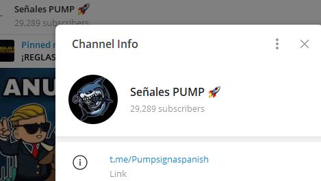 senales pump - Listado Canales  en Telegram de Pump and Dump ESTAFA