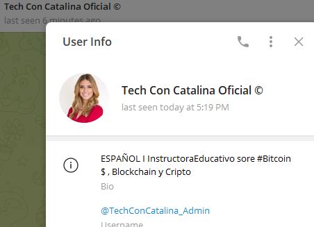 tech con catalina admin - Listado de CANALES EN TELEGRAM de INVERSIÓN ESTAFA 2023