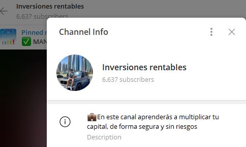 Inversiones rentables - Listado de CANALES EN TELEGRAM de INVERSIÓN ESTAFA 2023