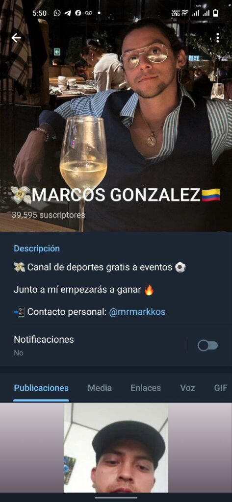MARCOS GONZALEZ 473x1024 - Listado Canales en Telegram de Apuestas Deportivas ESTAFA