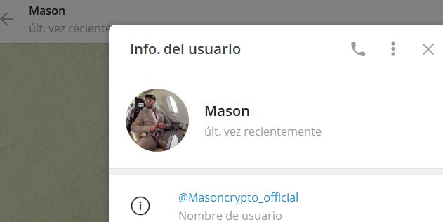 Mason - Listado Canales  en Telegram de Pump and Dump ESTAFA