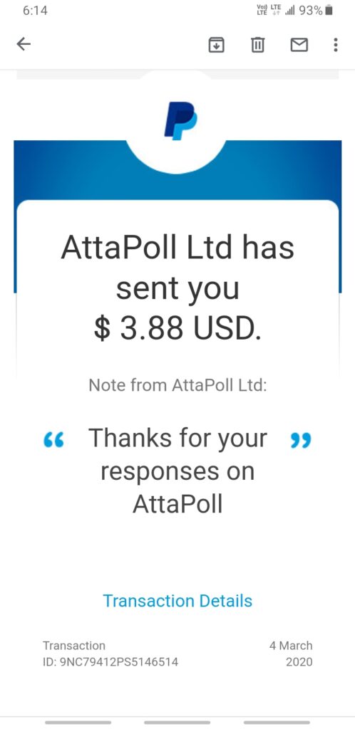 Encuestas Remuneradas Comprobantes de Pago Attapoll 3 498x1024 - [App de Encuestas Remuneradas] 📲【ATTAPOLL】