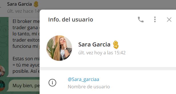 Sara garcia - Listado de CANALES EN TELEGRAM de INVERSIÓN ESTAFA 2023