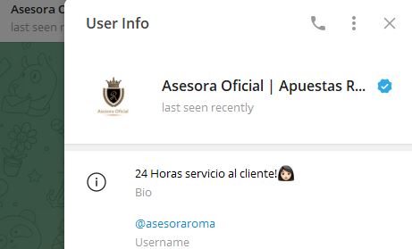 asesora oficial apuestas roma - Listado Canales en Telegram de Apuestas Deportivas ESTAFA