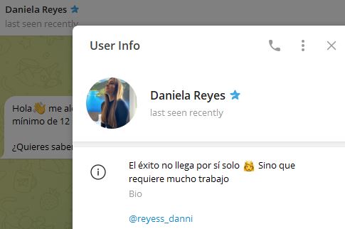 daniela reyes nuevo - Listado Canales en Telegram de Apuestas Deportivas ESTAFA