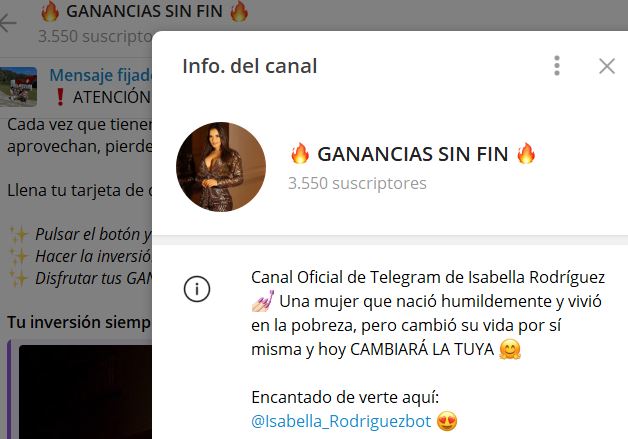 ganancias sin fin - Listado Canales en Telegram de Apuestas Deportivas ESTAFA
