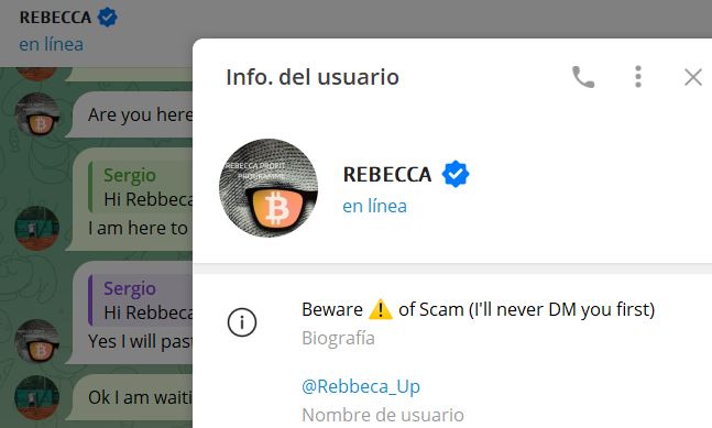 rebecca - Listado de CANALES EN TELEGRAM de INVERSIÓN ESTAFA 2023