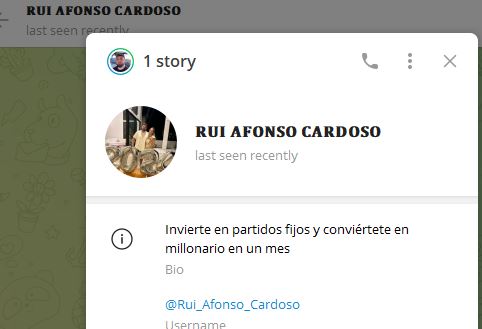 rui alfonso cardoso - Listado Canales en Telegram de Apuestas Deportivas ESTAFA