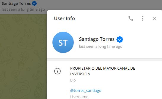 santiago torres - Listado de CANALES EN TELEGRAM de INVERSIÓN ESTAFA 2023