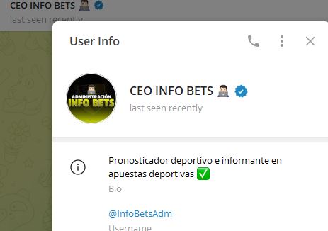 CEO INFO BETS - Listado Canales en Telegram de Apuestas Deportivas ESTAFA