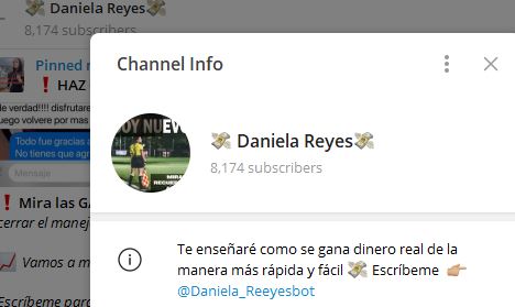 Daniela reyes canal - Listado Canales en Telegram de Apuestas Deportivas ESTAFA