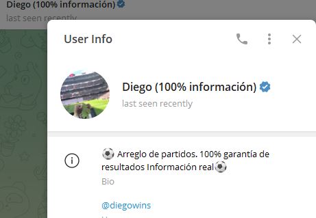 Diego 100 informacion - Listado Canales en Telegram de Apuestas Deportivas ESTAFA