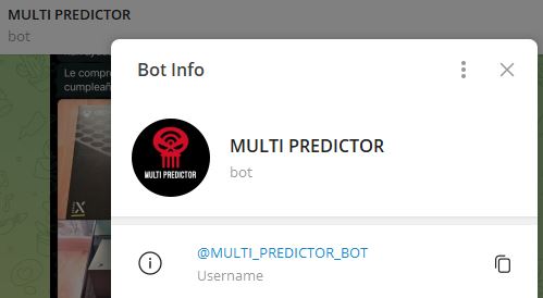 MULTI PREDICTOR - Listado de BOTS en Telegram que son ESTAFA