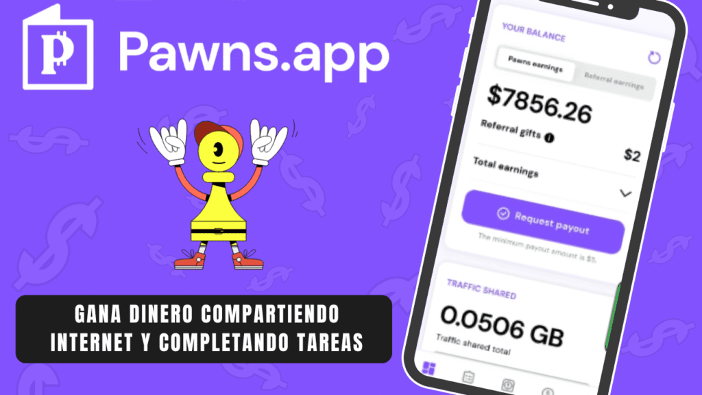 Pawns. App Gana Dinero Compartiendo Internet y Tareas 1024x576 - 🟪[Gana dinero con encuestas remuneradas y Pawns.App]