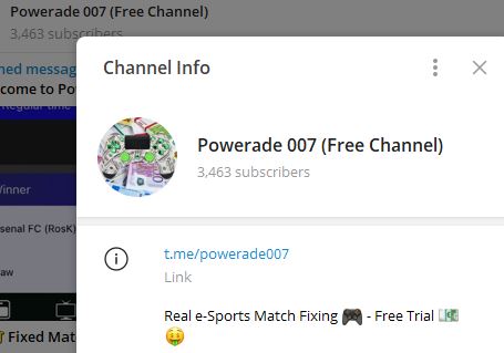 Powerade 007 free channel - Listado Canales en Telegram de Apuestas Deportivas ESTAFA