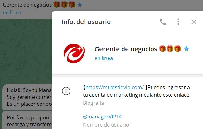 gerente de negocios - Listado de canales de Telegram de Ganar Dinero ESTAFA