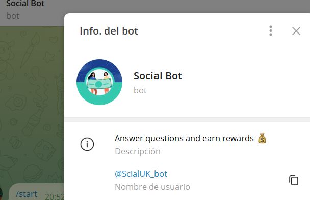 social bot - Listado de BOTS en Telegram que son ESTAFA