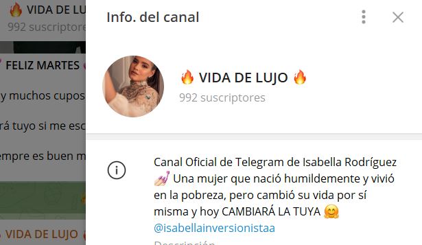 vida de lujo - Listado Canales en Telegram de Apuestas Deportivas ESTAFA