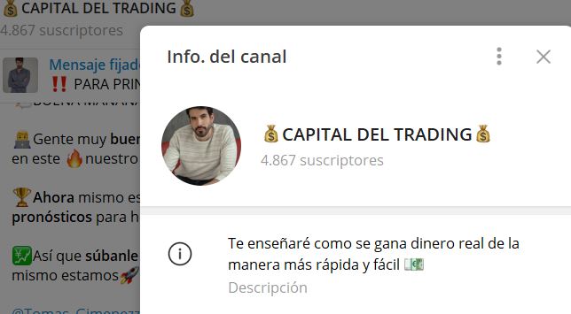 capital del trading - Listado de CANALES EN TELEGRAM de INVERSIÓN ESTAFA 2023