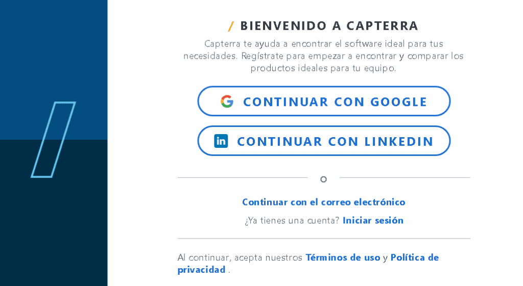 capterra registrado 1024x561 - Capterra: Gana $10 con tu opini&oacute;n