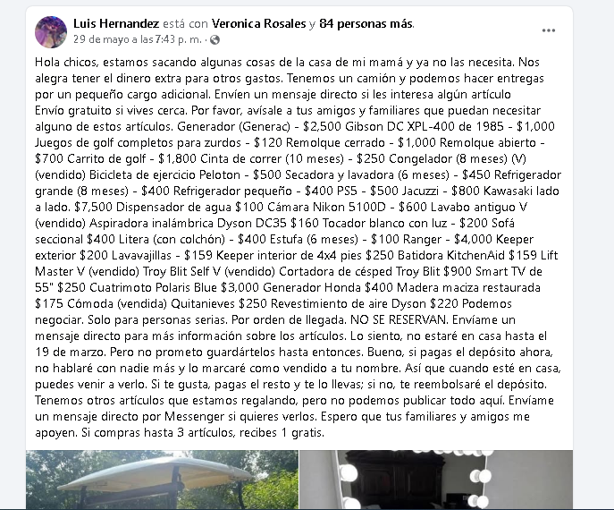estafa facebook 3 - 7 tipos de estafas en Facebook que siguen funcionando en 2025