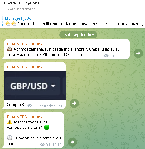 binary tpo funcionamiento 1 - Binary TPO: Canal de Telegram de opciones binarias