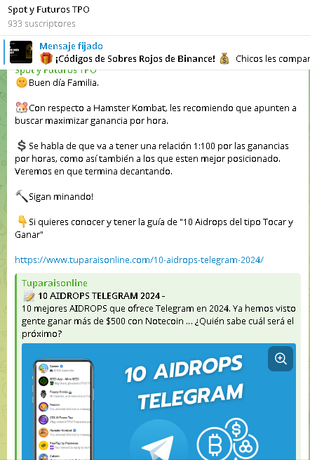 guia telegram - Spot y Futuros TPO: gana dinero con criptomonedas
