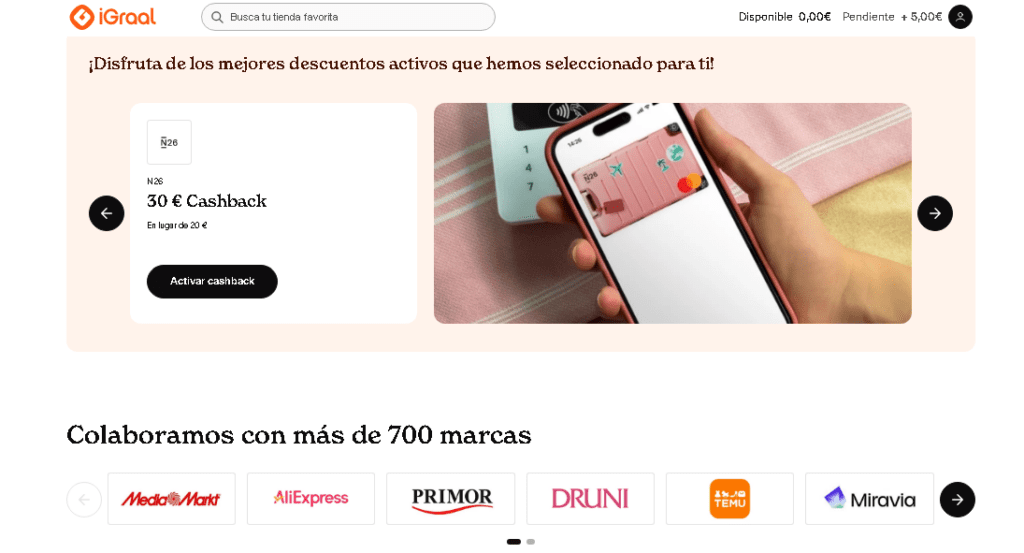 iGraal Opiniones 2026: Cómo Ganar Dinero con Cashback Real igraal imagen fondo 1024x553 - iGraal Opiniones 2026: Cómo Ganar Dinero con Cashback Real