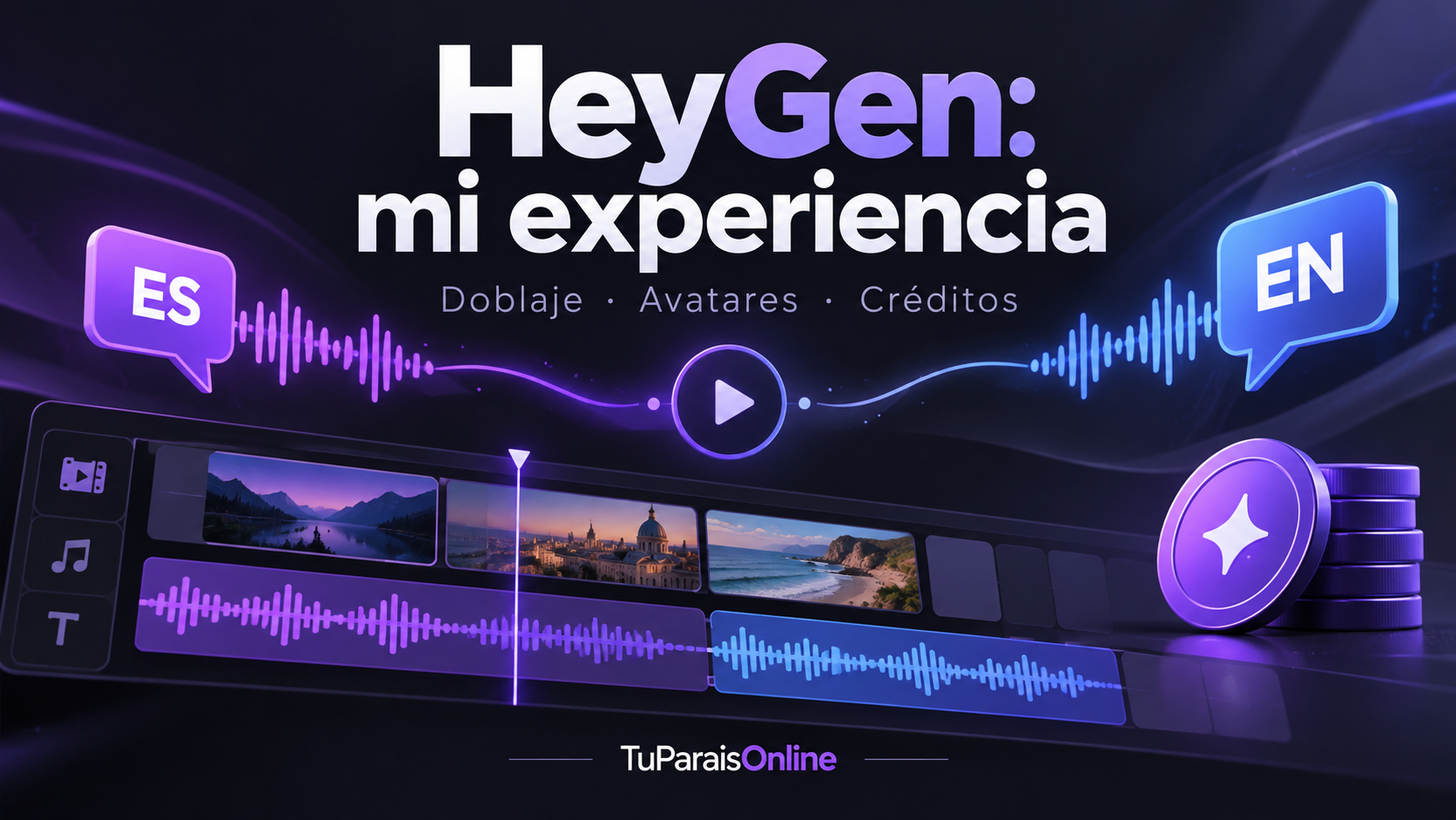 HeyGen: mi experiencia con doblaje, avatares y créditos en TuParaisOnline